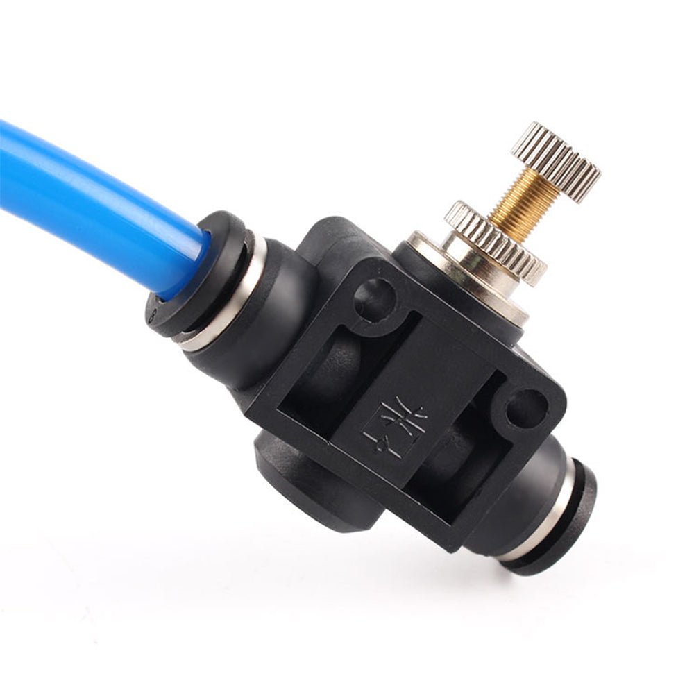 Flow Control Valve Pneumatic Regulator Throttle Push In Fitting 4 - 6 - 8 - 10 - 12mm - HomeDIYer