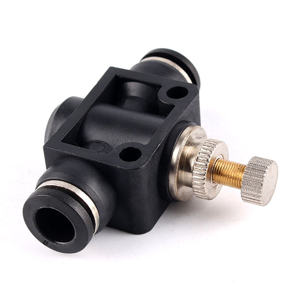 Flow Control Valve Pneumatic Regulator Throttle Push In Fitting 4 - 6 - 8 - 10 - 12mm - HomeDIYer