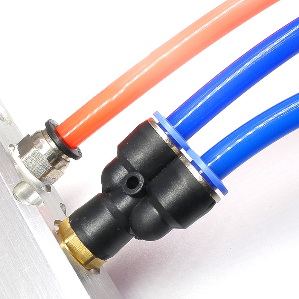 Pneumatic Y - Piece Male Stud Push - Fit Fittings Hose Inline Airline Connector - HomeDIYer
