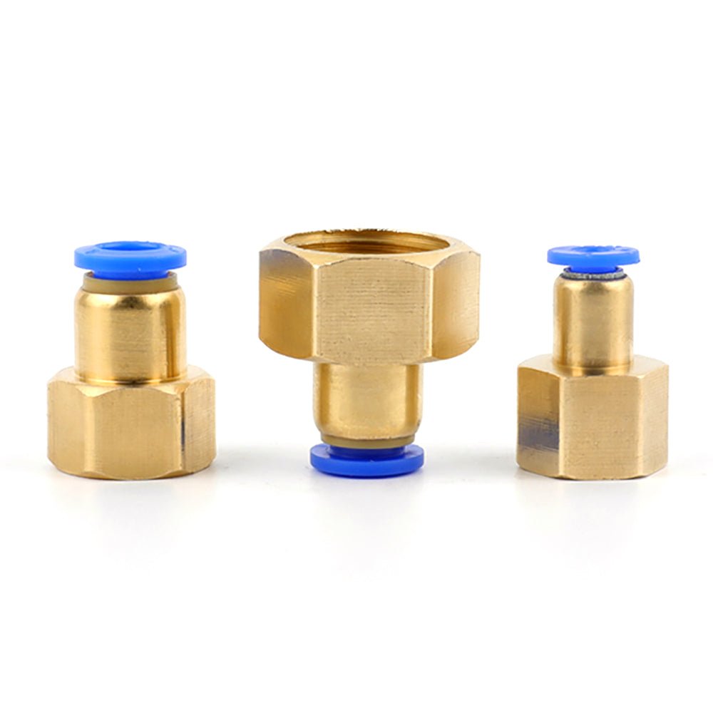 Female Stud Push In Straight Pneumatic Fittings Air Water Hose Tube Connector - HomeDIYer