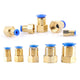 Female Stud Push In Straight Pneumatic Fittings Air Water Hose Tube Connector