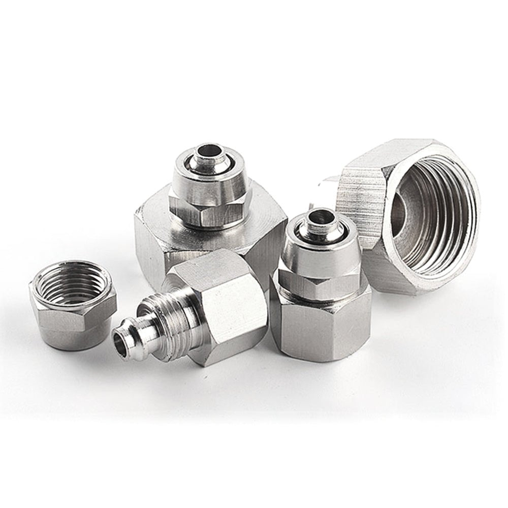 Pneumatic Straight Fittings Female Stud Quick Coupler Inline Push Fit Connector - HomeDIYer