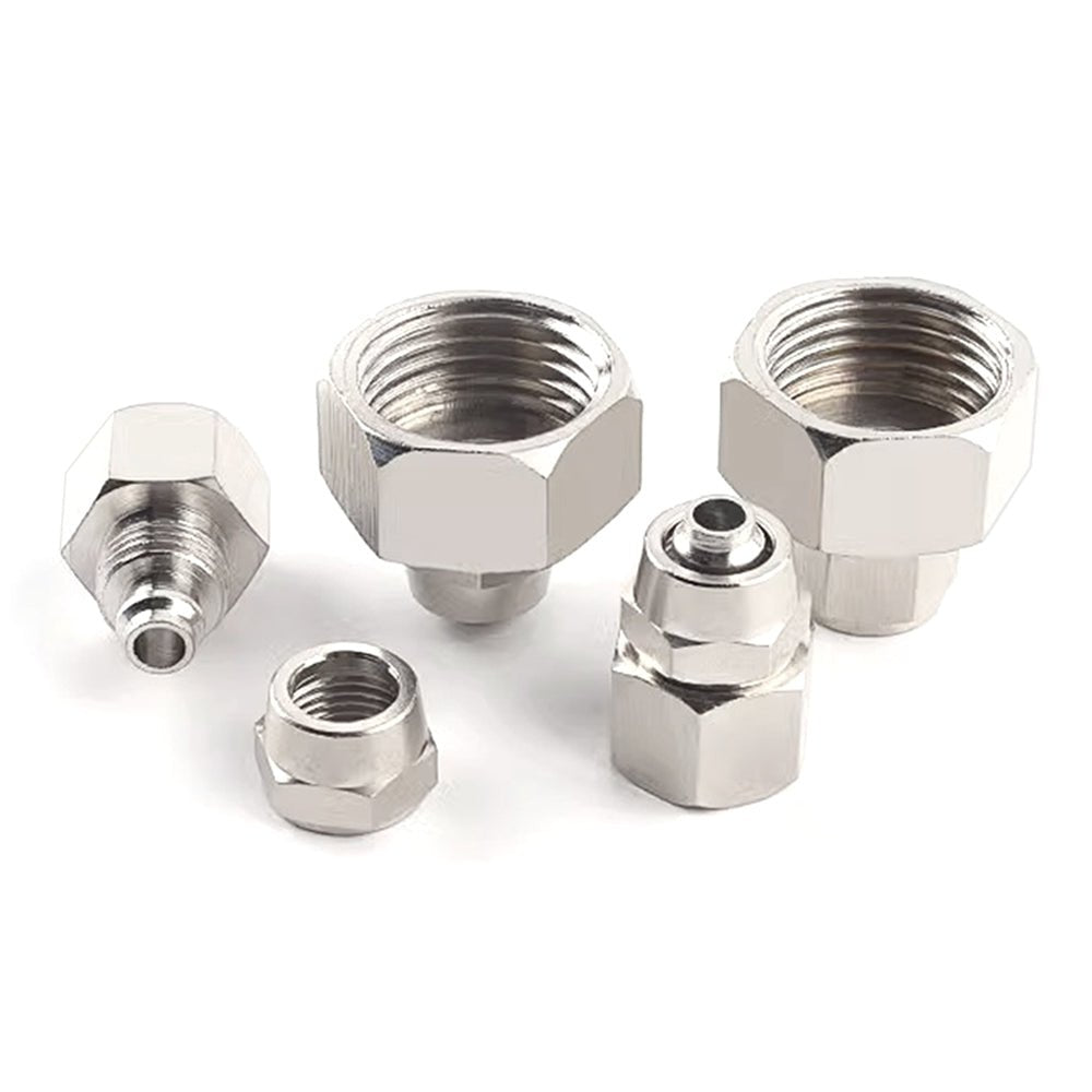 Pneumatic Straight Fittings Female Stud Quick Coupler Inline Push Fit Connector - HomeDIYer