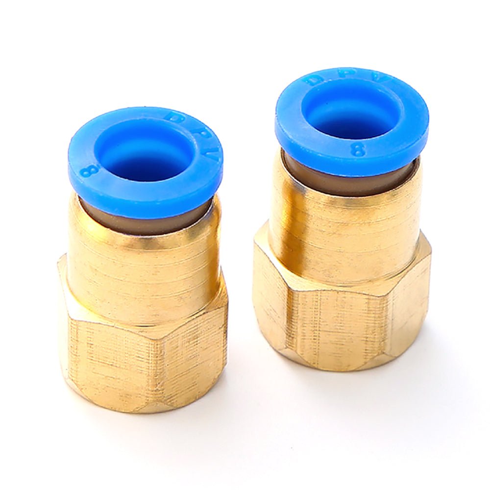 Female Stud Push In Straight Pneumatic Fittings Air Water Hose Tube Connector - HomeDIYer