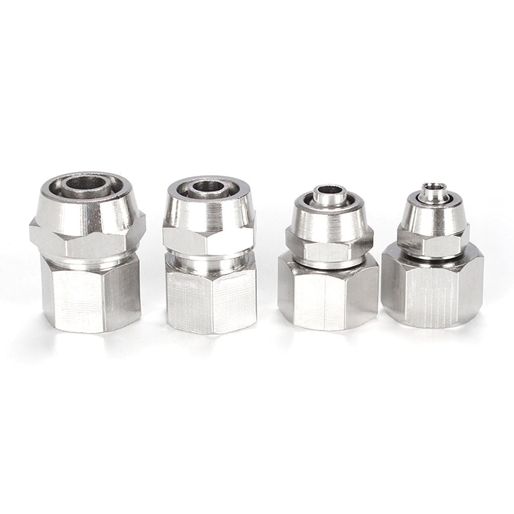 Pneumatic Straight Fittings Female Stud Quick Coupler Inline Push Fit Connector - HomeDIYer