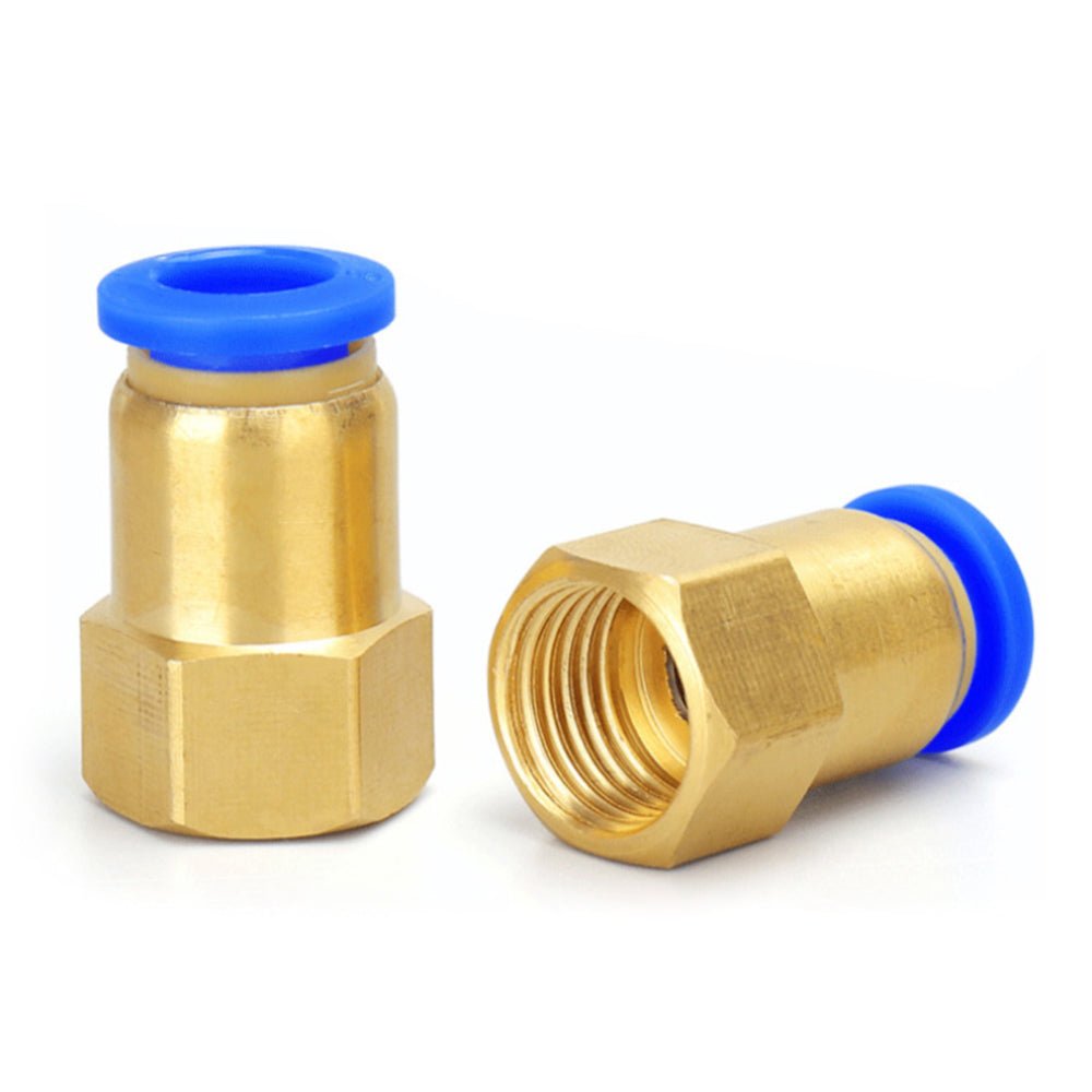 Female Stud Push In Straight Pneumatic Fittings Air Water Hose Tube Connector - HomeDIYer
