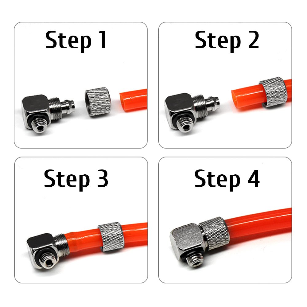 Mini Small Pneumatic Push in Fitting Male Thread Air Line Hose Barb Connector - HomeDIYer