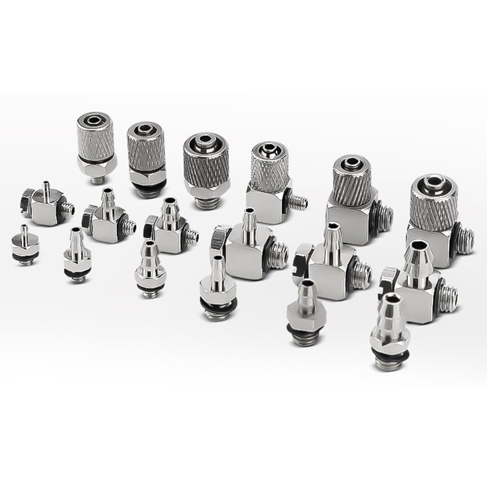 Mini Small Pneumatic Push in Fitting Male Thread Air Line Hose Barb Connector - HomeDIYer
