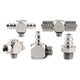 Mini Pneumatic Push-In Fittings — Male Thread Air Hose Connector (Straight, Elbow & Tee)
