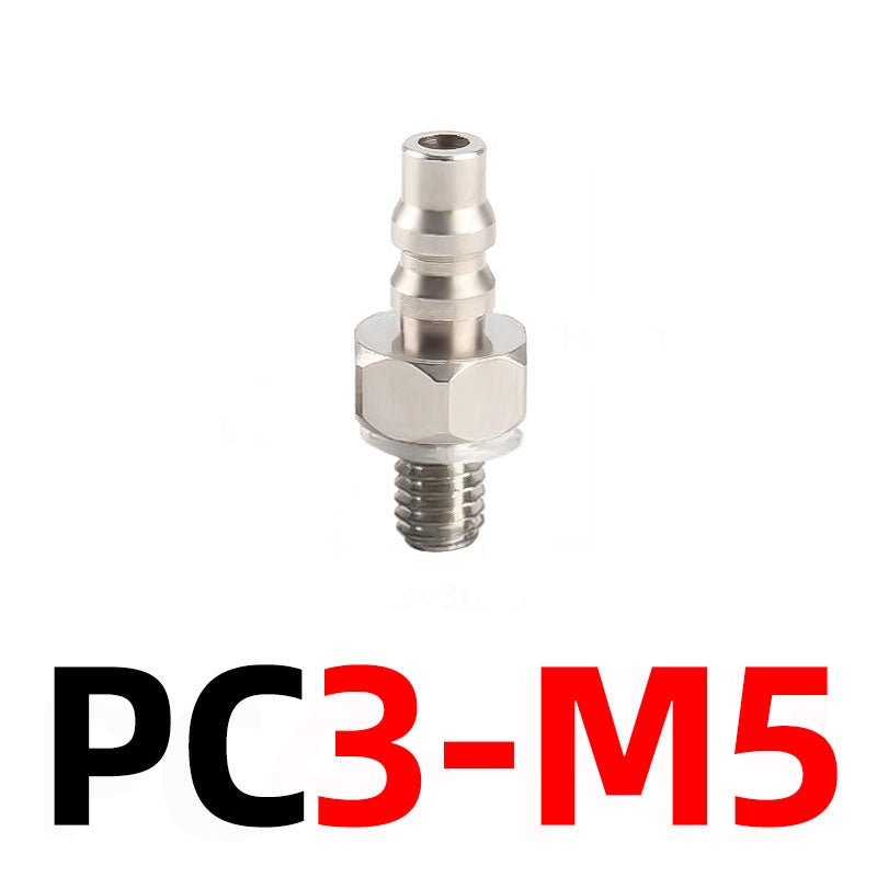Mini Small Pneumatic Push in Fitting Male Thread Air Line Hose Barb Connector - HomeDIYer