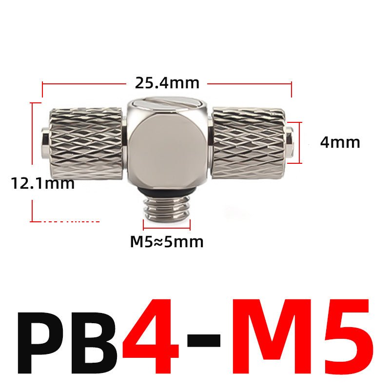 Mini Small Pneumatic Push in Fitting Male Thread Air Line Hose Barb Connector - HomeDIYer