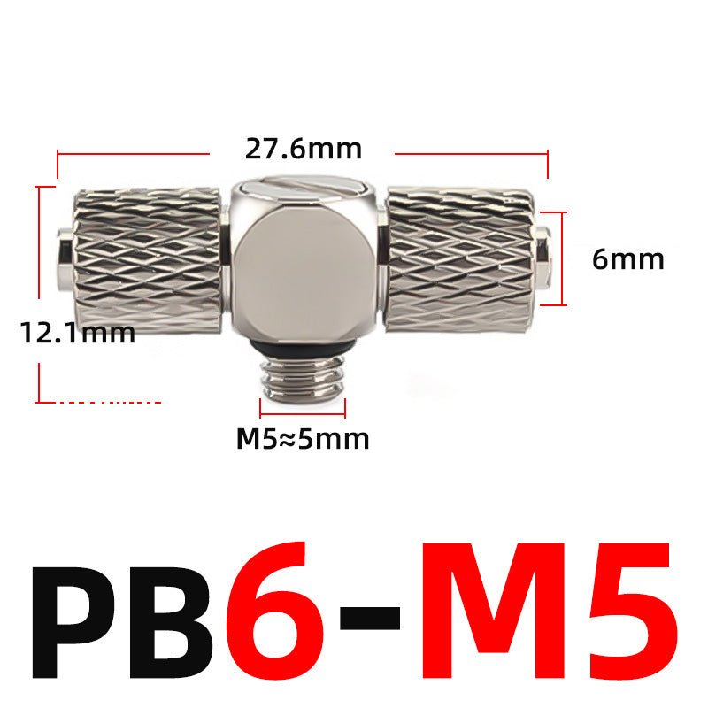 Mini Small Pneumatic Push in Fitting Male Thread Air Line Hose Barb Connector - HomeDIYer