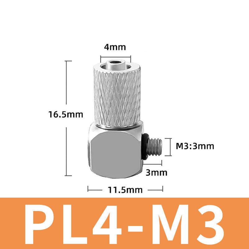 Mini Small Pneumatic Push in Fitting Male Thread Air Line Hose Barb Connector - HomeDIYer