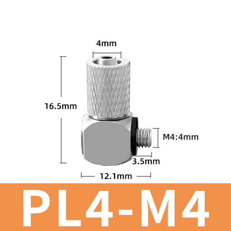 Mini Small Pneumatic Push in Fitting Male Thread Air Line Hose Barb Connector - HomeDIYer