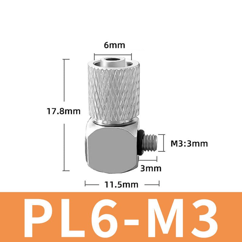 Mini Small Pneumatic Push in Fitting Male Thread Air Line Hose Barb Connector - HomeDIYer