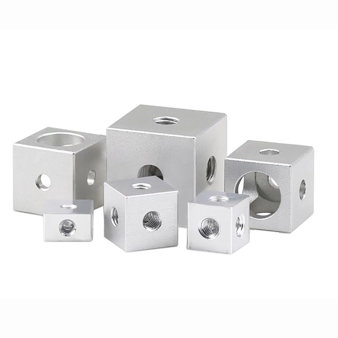 M3 M4 M5 M6 M8/10 Cube Connector Aluminium Fixing Bracket Square Spacer Standoff - HomeDIYer