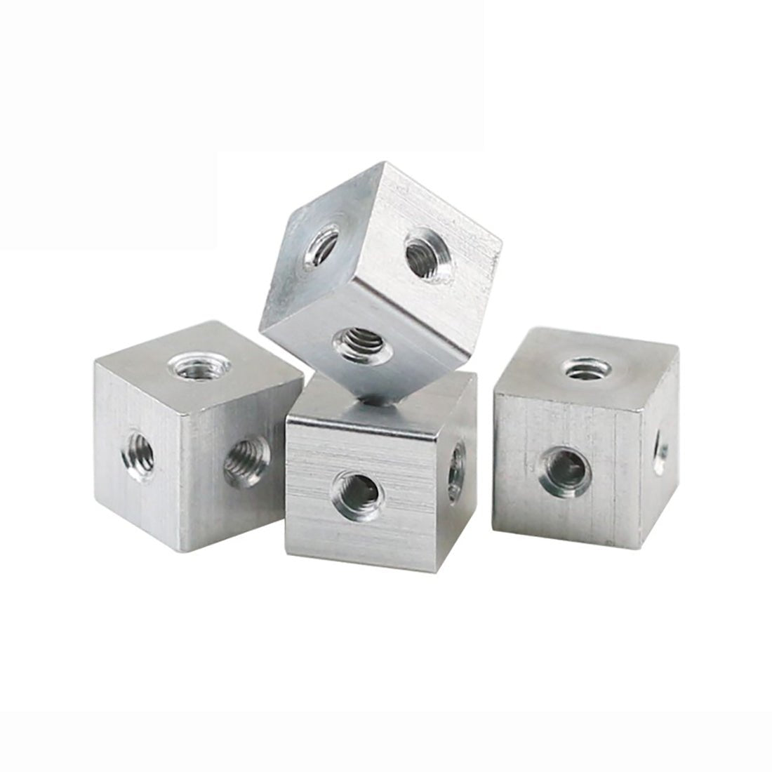 M3 M4 M5 M6 M8/10 Cube Connector Aluminium Fixing Bracket Square Spacer Standoff - HomeDIYer