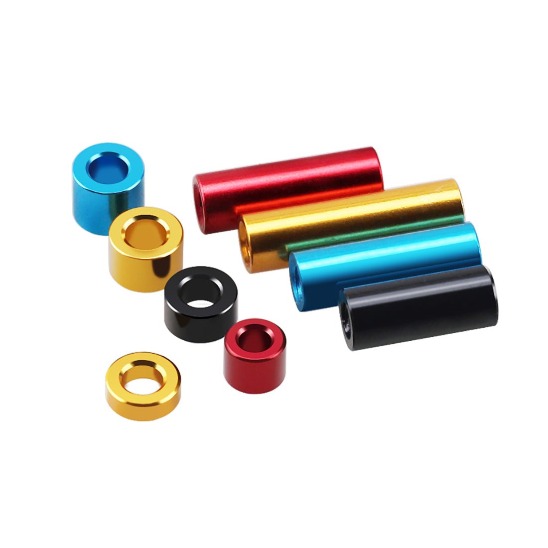 Aluminium Standoff Spacers ID M4.2mm - 6.2mm Anodised Stand Off Collar Spacer Bush - HomeDIYer