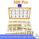 M2-M6 1/4 300PCS Brass Threaded Heat Set Insert Plastic nut inserts Metal Nut Supplies Kit