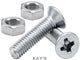 M3.5 Pozi Pan Head Machine Screws – A2 Stainless Steel (304), 10mm–100mm Lengths