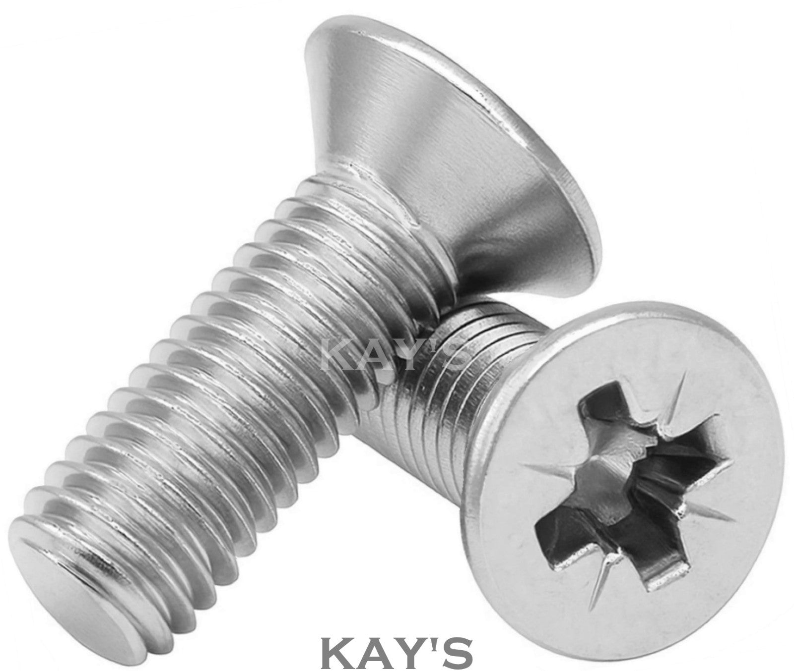 M3.5 Pozi Pan Head Machine Screws – A2 Stainless Steel (304), 10mm–100mm Lengths
