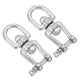 304 Stainless Steel Anchor Swivel Jaw - Eye Connector M4-M20 10Pcs