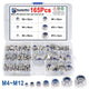 M4 M5 M6 M8 M10 M12 Nut Nylon Insert Lock Hex Nut Kits A2 Stainless Steel Metric