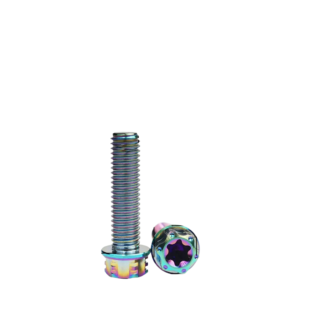 M4 M5 M6 M8 TC4 Titanium Screws Torx/Hex 6 colors 10-60mm （5Pcs）