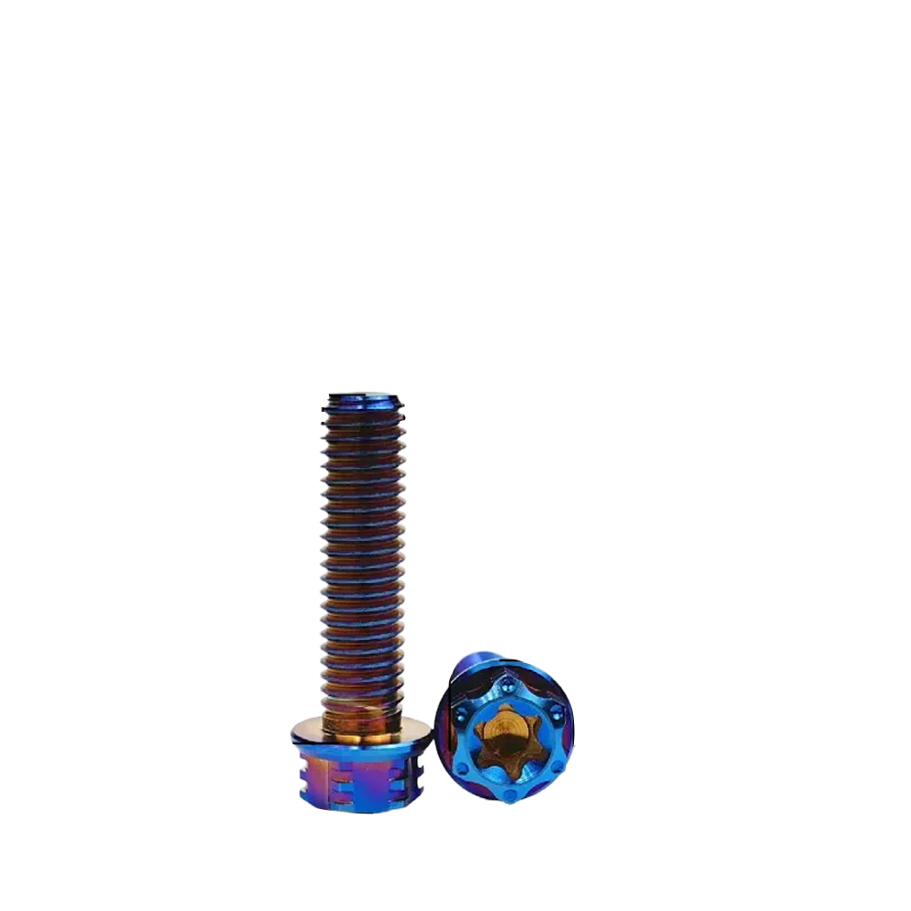 M4 M5 M6 M8 TC4 Titanium Screws Torx/Hex 6 colors 10-60mm （5Pcs）
