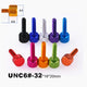 UNC 6#-32 Aluminum Anodized Knurled Thumb Screws — D8×6 Hand Knob Bolts, 16mm & 20mm