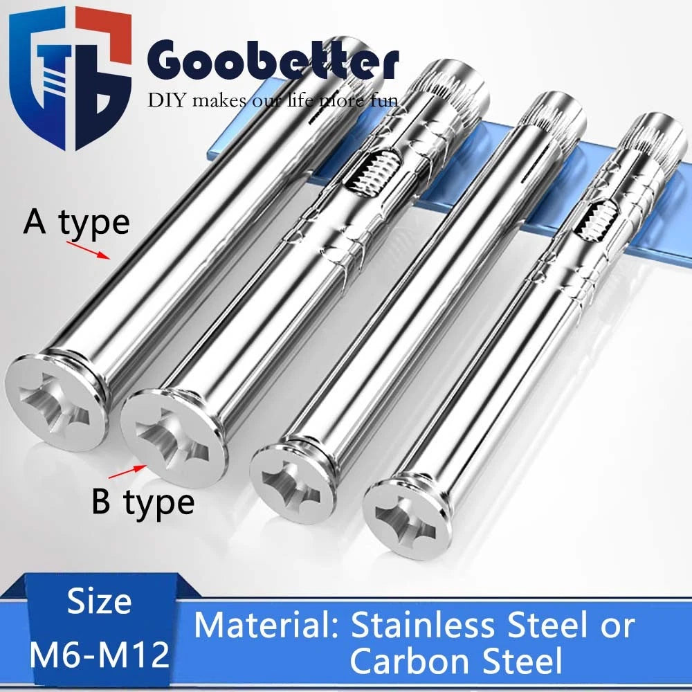 Sleeve Anchor Countersunk Phillips Expansion Bolts M6–M12 | 304/201 SS & Zinc