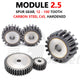 Mod 2.5 Spur Gear C45 Steel 12 to 100 Tooth Motor Pinion Cogwheel Hardened Flat