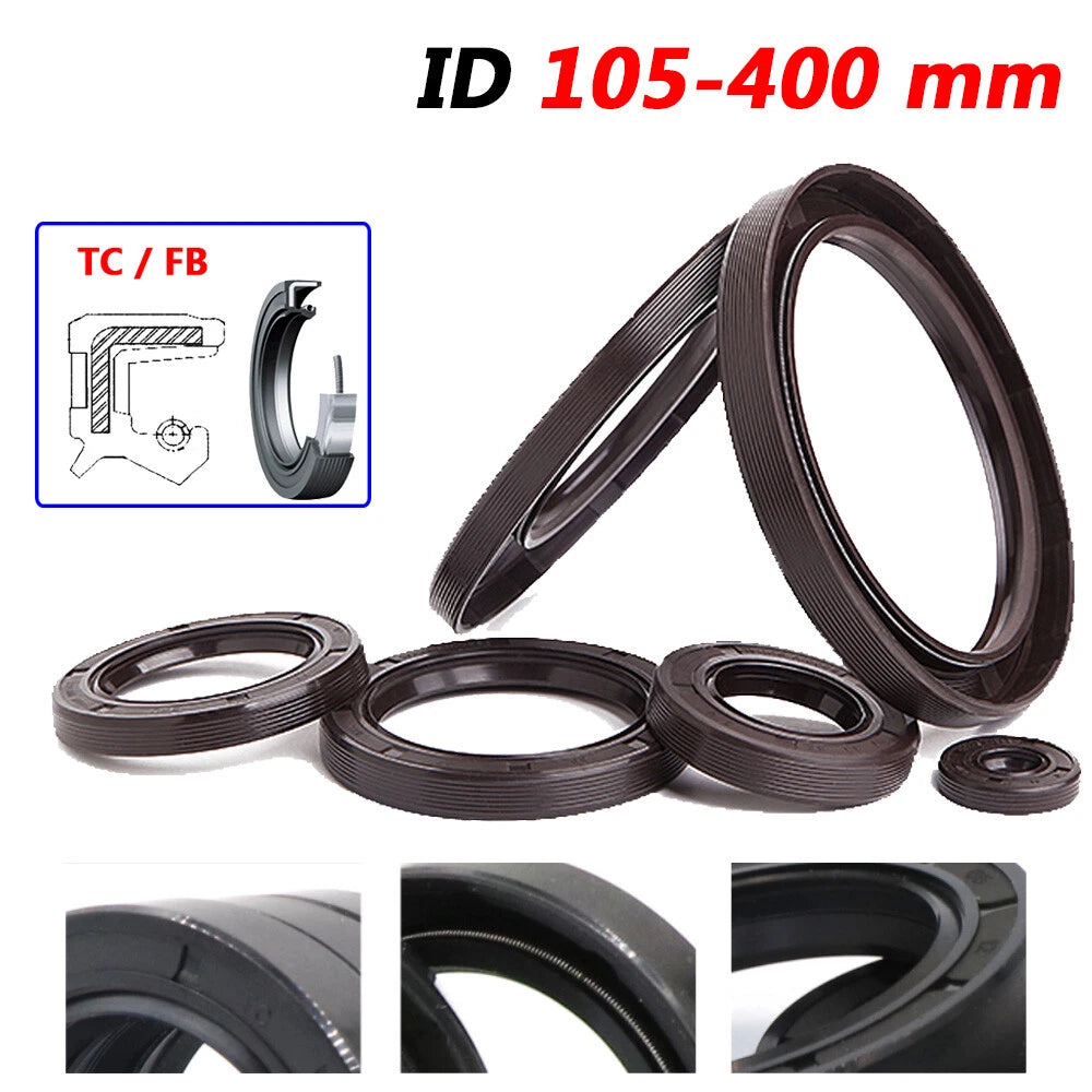 TC Oil Seal 105–400mm NBR 70 Double Lip Skeleton Shaft Sealing Ring