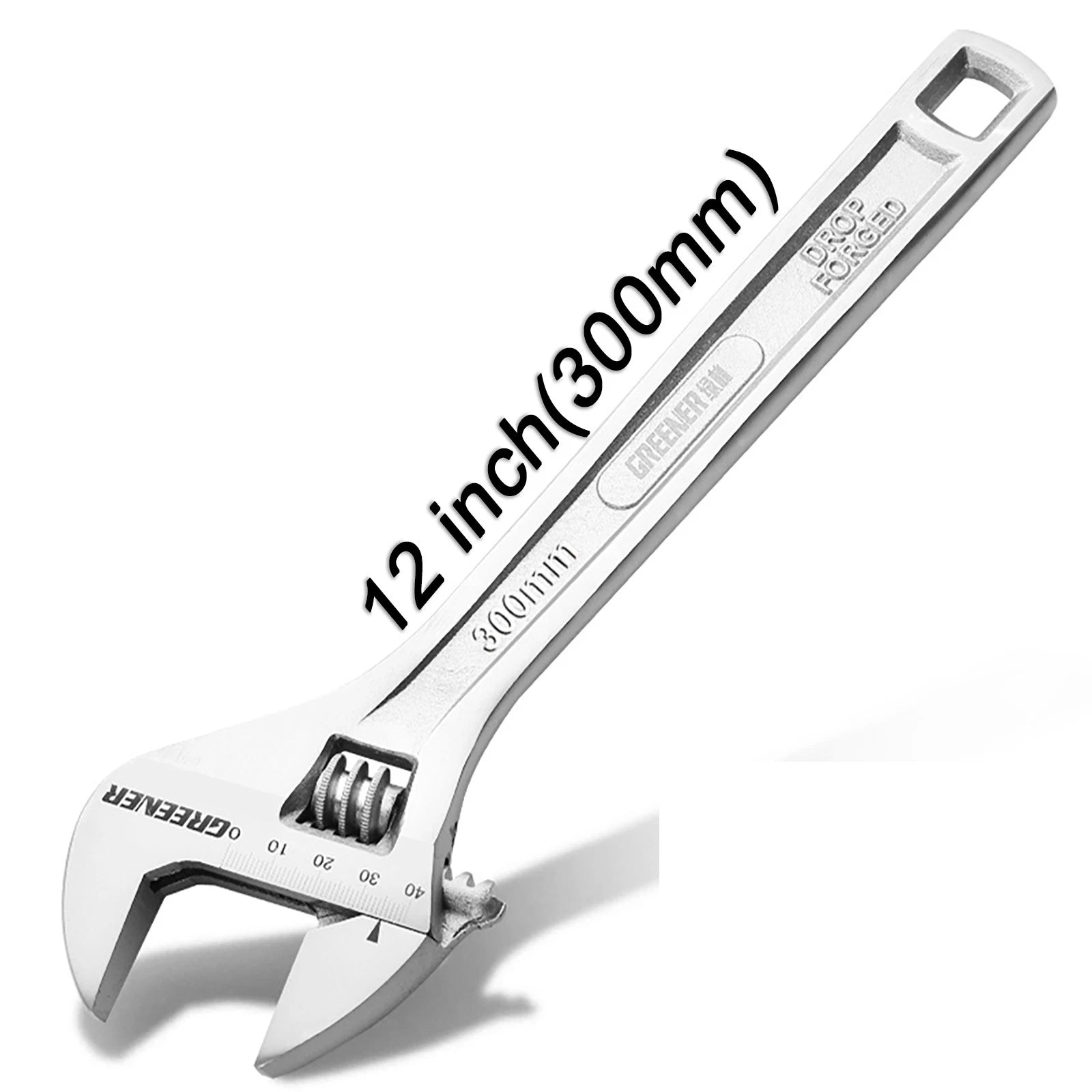 Adjustable Spanner Wrench 12"300mm Chrome Vanadium Steel Professional Hand Tool