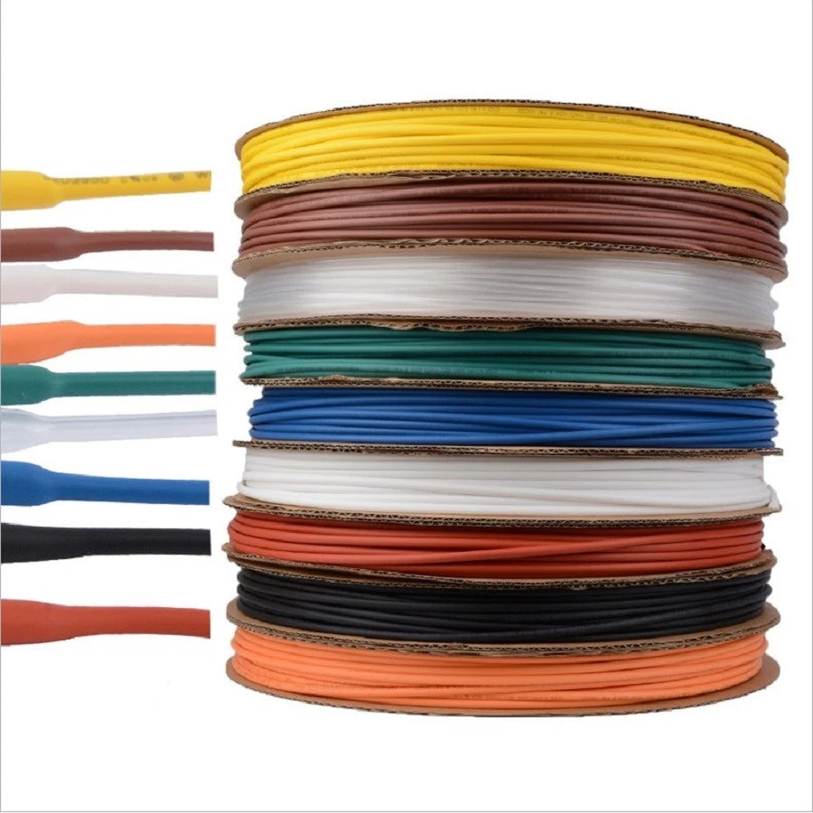 Heat Shrink Tubing 2:1 Ratio — Φ0.6mm to Φ80mm, 7 Colors, Electrical Wire Sleeving