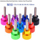 M10 Aluminum Knurled Thumb Screws – Anodized Hand Grip Shoulder Bolts, 70–100mm, 10 Colors