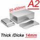 Stainless Steel Sheet Bright Polish 14mm Thick Many Size Grade A2 304 L50-450mm