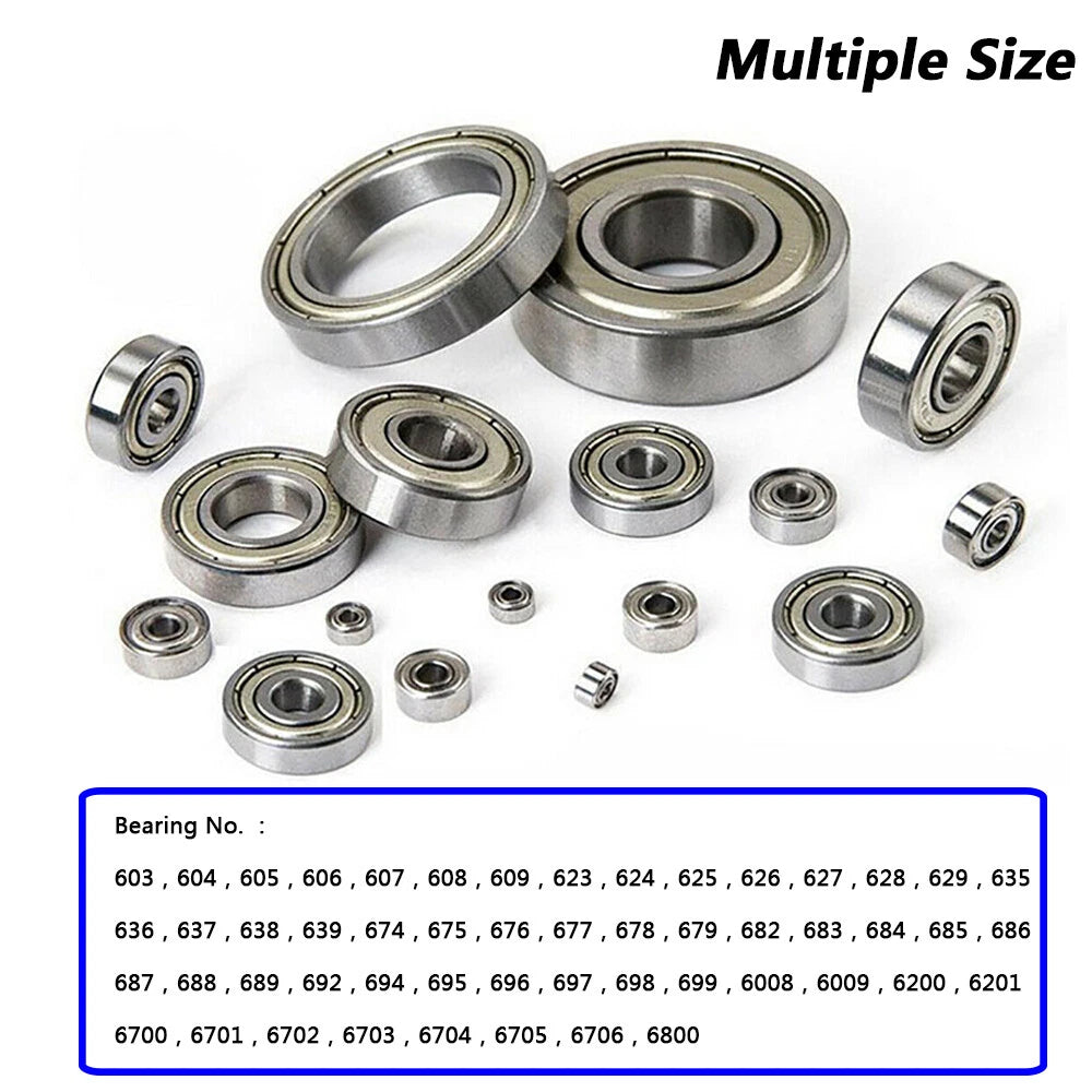 Bore 2 to 40mm Miniature Deep Groove Ball Bearings Shielded Bearings NO.6 Series