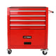 4 Drawers Multifunctional Red Tool Cart With Wheels