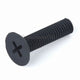 Black Nylon Phillips Flat Head Machine Screws – M2.5 M3 M4 M5 M6, Plastic, Corrosion-Resistant
