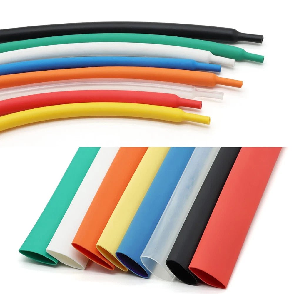 Heat Shrink Tubing 2:1 Ratio — 1 to 210mm Diameter, 7 Colors, Cut - to - Length - HomeDIYer