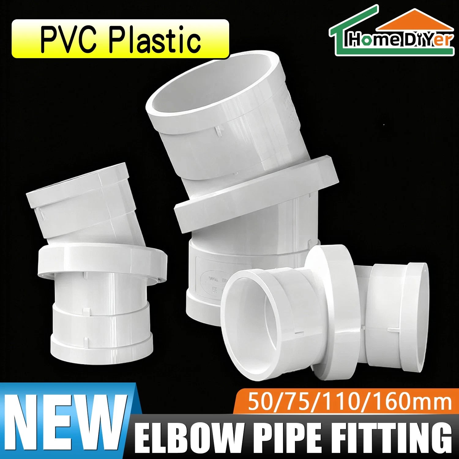 Rotating Elbow Pipe Fitting PVC Fittings Adjustable Connector Universal Joint