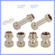 Brass BSP Extension Pipe Fitting — 1/2" & 3/4" Female/Male Thread Connector Adapter
