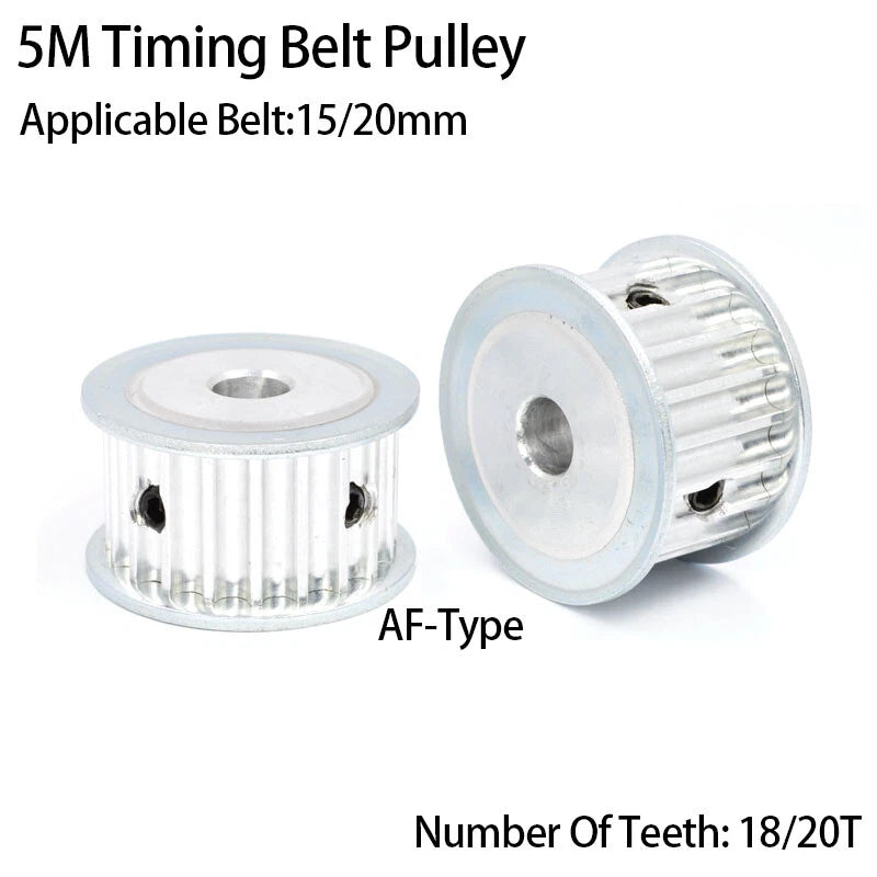 5M AF-Type Timing Belt Pulley 18T/20T Synchronous Wheel For 15mm/20mm Width Belt