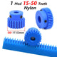 Blue Nylon Spur Gear 1 Mod 15-50 Teeth Motor Gears Pinion Gear with Set Screws
