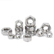 10Pcs 304 A2 Stainless Steel Hex Hexagon Nut M3 M4 M5 M6 M8 M10 M12