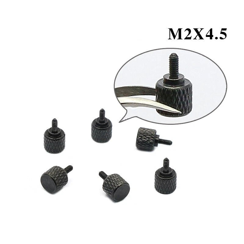 M2 x 4.5mm Stepped Knurled Thumb Screws – Hand Tighten Bolts for Instrument Adjustment - HomeDIYer