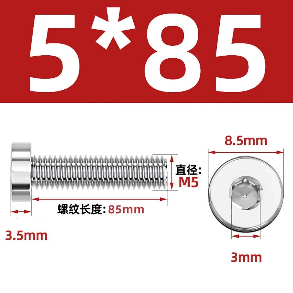 M1.4–M12 Low Head Socket Cap Screws – A2 Stainless Steel, Space‑Saving Design for Tight Clearances