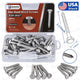 50PCS Hex Head 5/16"-18x2" Lag Bolts Stainless Steel Wood Screws Hex Head Screws