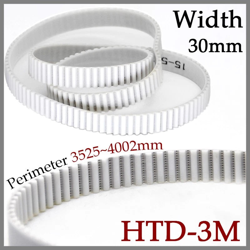 HTD 3M Closed-Loop Timing Belt — PU with Steel Wire, 30mm Width